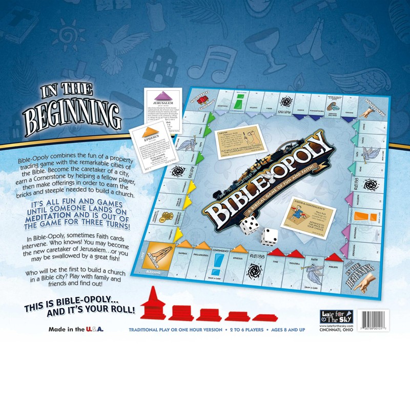 Late for The Sky Bibleopoly Family Board Game – Faith-Based