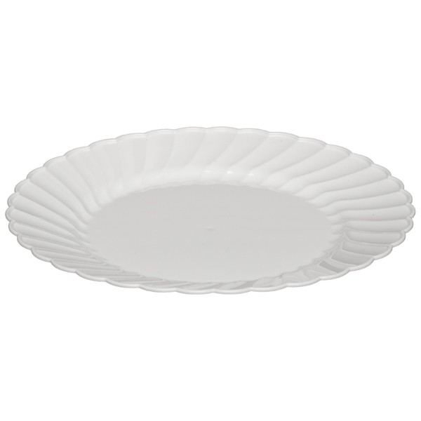 Classicware Rigid Plastic Round Plate, 6-Inch, White (180-Count)