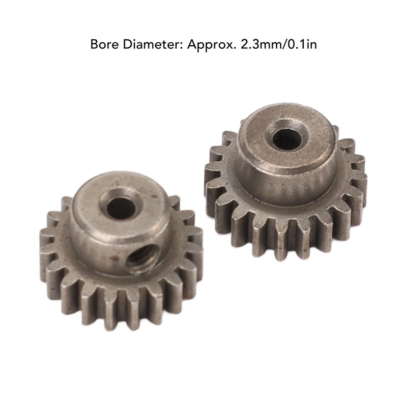 2Pcs RC Motor Gear Set Easy to Install M0.6 20T