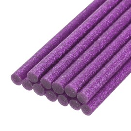 sourcing map Mini Hot Glue Sticks for Glue Gun 11mm x 100mm Glitter Purple 12pcs