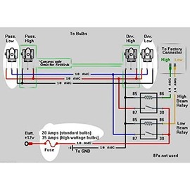 OCTANE LIGHTING 4-Headlight Relay Wiring Harness H4 Headlamp Light Bulb Ceramic Socket Plugs Set