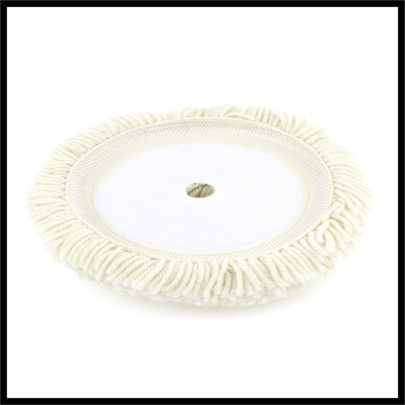 Hihaha Round Woolen Buffing Polishing Pad 9" 230mm Beige for