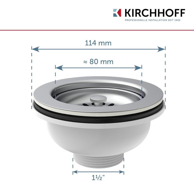 KIRCHHOFF 98835240 Strainer Basket Valve Diameter 114 mm 1½ Inch