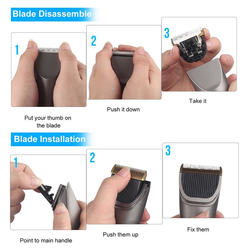 Sminiker Professional Hair Clippers Cordless Barber Shavers Rechargeable Hair Cutting