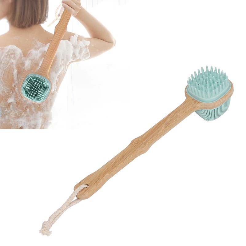 Back Scrubber Long Handle Double Sided Gentle Massage Exfoliating Body