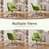 Warmiehomy Velvet Desk Chair for Home Office, Modern Adjustable Swivel