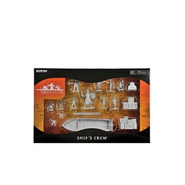 WizKids Deep Cuts: Wave 19: Ship's Crew Boxed Set – 16 Miniatures by WizKids – Primed and Ready for Painting