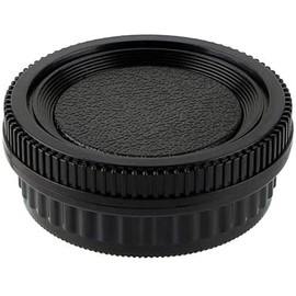 CamRebel Lens Rear Cap and Camera Body Cap with Filber Cloth and Lens Wipe Tissue (for Pentax)