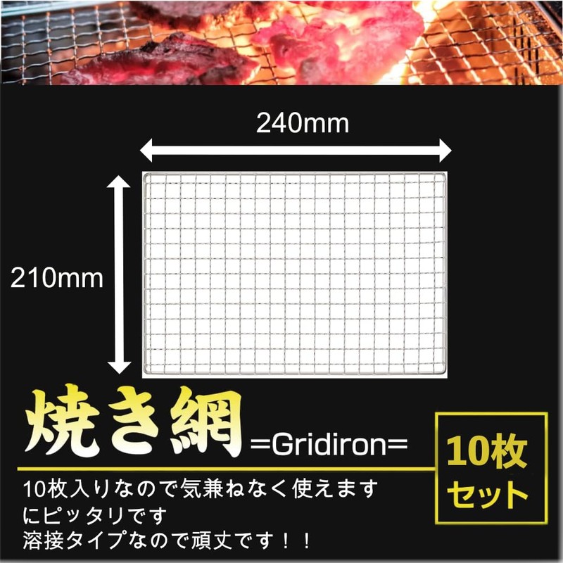 Disposable, Set of 10, Replacement Grid, Compatible Square, BBQ, 9.4