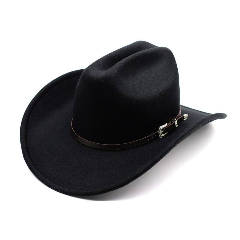Western Cowboy Hat for Men & Women – 56–58cm Wide-Brim