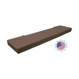 KidKusion Soft Seat Hearth Pad | Made in USA| Brown | 72" x 14" | Fireplace and Hearth Protection