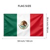 VELIFFCO Mexican Flag, Flag of Mexico 3x5 Ft - Polyester