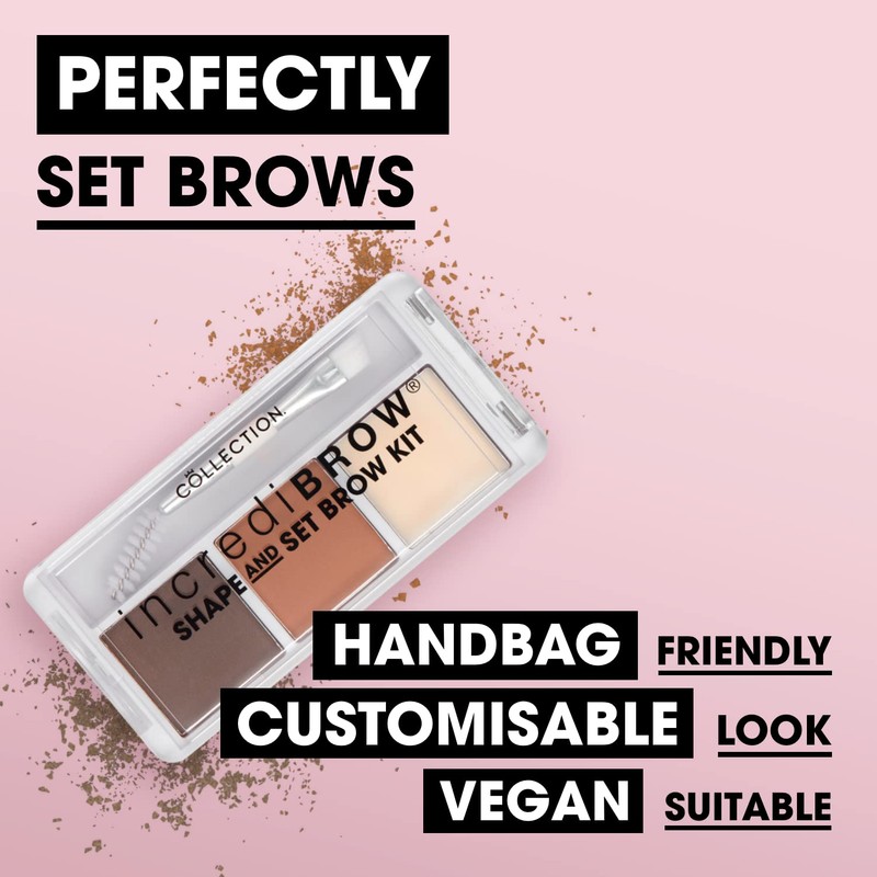 Collection Cosmetics, Incredibrow Shape & Set Brow Kit, Highly Pigmented