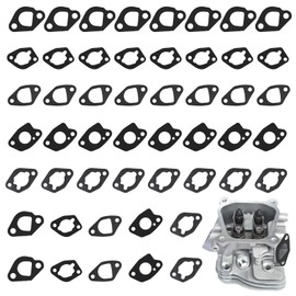 Yenblow 50 Pcs Predator 212 Carb Exhaust Intake Gasket Kit, Non Hemi Carburetor Head Gaskets Compatible with Honda Clone GX160 GX200 Predator 196cc 212cc Generac Champion Coleman Baja Small Engines