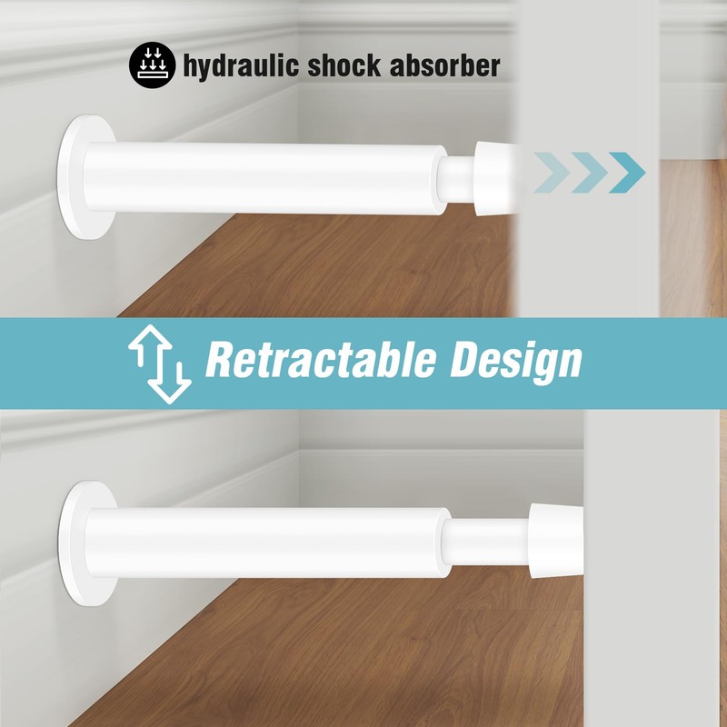 KOLAKO Door Stoppers, 10 Pack Door Stop, 4.4 Inch Door