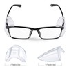MELASA 12 Pairs Eye Glasses Side Shields, Flexible Slip on
