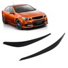 Black Headlight Eye Lid Cover Styling Trim Eyebrows Decoration Replacement