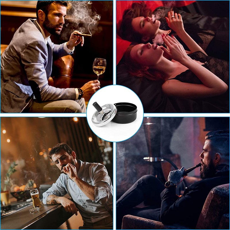 KOMUNJ Rotating Ashtray, Table Ashtray, Modern Rotating Ashtray, Wind Ashtray