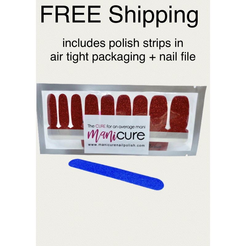 ManiCURE Nail Polish Navy Blue Solid Finish, 100% Real Nail