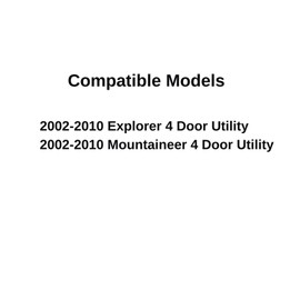 Driver Left Side Rear Vent Window Vent Glass Compatible with Ford Explorer 2002-2010 / Mercury Mountaineer 2002-2010 4-Door Models