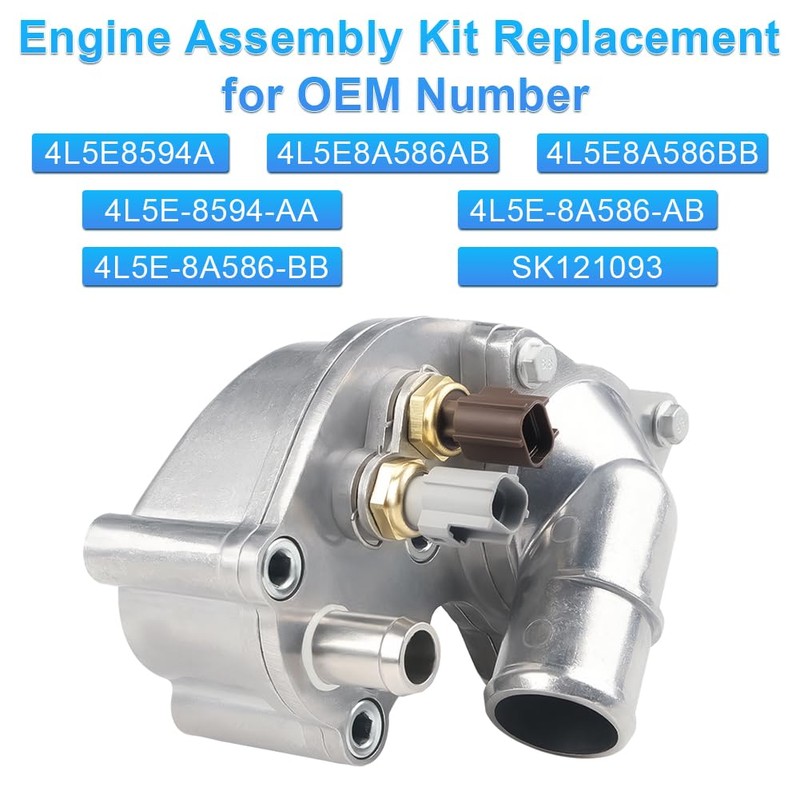 Upgraded Aluminum Thermostat Housing Assembly Compatible with 2001-2005 Ford Explorer,