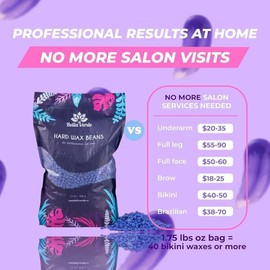 Bella Verde 벨라 베르데 왁스 빈 2.2파운드 - 제모용 하드 비드 남녀용 다목적 홈 키트 [JASMINE] Bella Verde Wax Bin 2.2 Pounds - Hair Removal Hard Beads Unisex Multi-Purpose Home Kit [JASMINE]