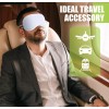 Tarpop Travel Eye Mask Sleep Soft Padded Shade White Rest