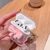 MINSCOSE MINSCOSE Compatible with AirPods 4 Clear Case,3D Bow Pattern