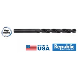 REPUBLIC DRILL "V"  HS TAPER LENGTH DRILL -USA   ITEM NUMBER 638-53022