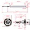 Heschen Pneumatic Slim Air Cylinder, MAL 16-100, M5 Port, 16mm