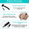 14-Piece Angle Screwdriver Set, 105° Angle Attachment for Cordless Screwdriver,