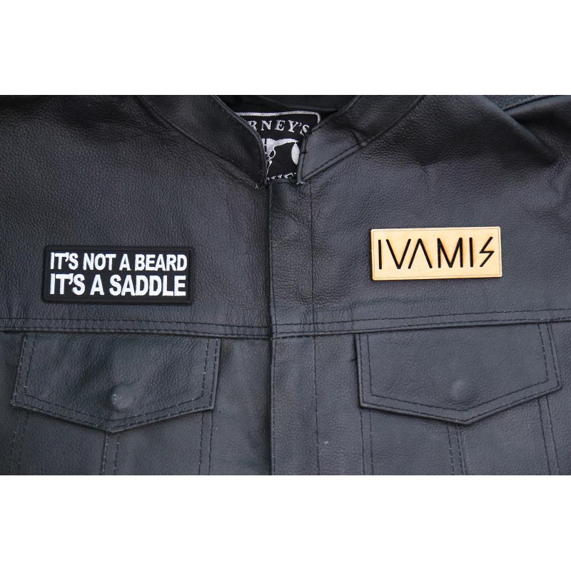 Ivamis It's a Beard it's a Saddle Patch- 4x1.5 inch
