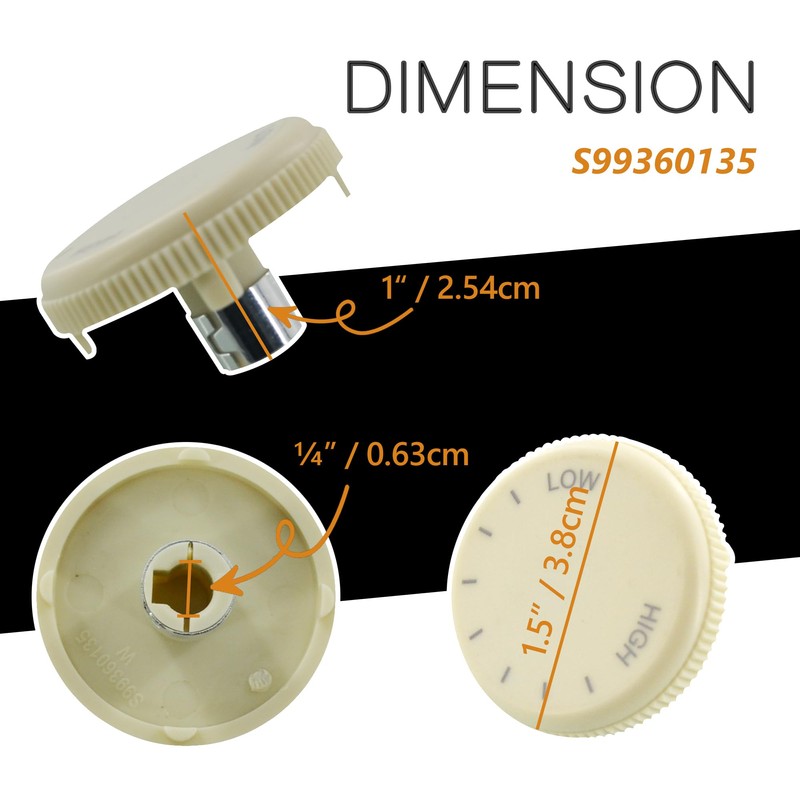 GYOFFULL S99360135 Heater Knob for Wall Heater Compatible with Broan