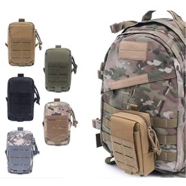 Military Tactical Laser 1000D Small Tactical Molle Admin Pouch Gadget Organizer Phone Holder Waist EDC Packs Utility Smartphone Pouches Tool Holster Pocket Little Bag