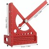 HOKIMEEN 3D Multi Angle Measuring Ruler, Plastic Woodworking Square with