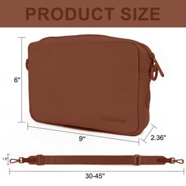 Wisedog Waterproof Dog Treat Pouch: Durable Convenient Dog Training Bag, Used as Fanny Pack & Cross-body Bag, Built-in Dog Poop Bag Dispenser, Suitable for Small, Medium and Large Dogs (Coca Mocha)