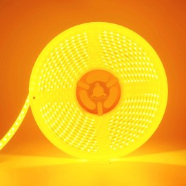 YM E-Bright 600 LED Waterproof Yellow LED Strip Light 5M Self Adhesive Amber Lights