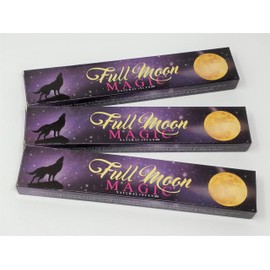 3 X Full Moon Magic New Moon Incense Sticks with Free Souvenir Badge by Sterling Effectz