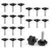 Pack of 20 Wing Screws, KINHARD Hexagonal Head Knurled Screw,