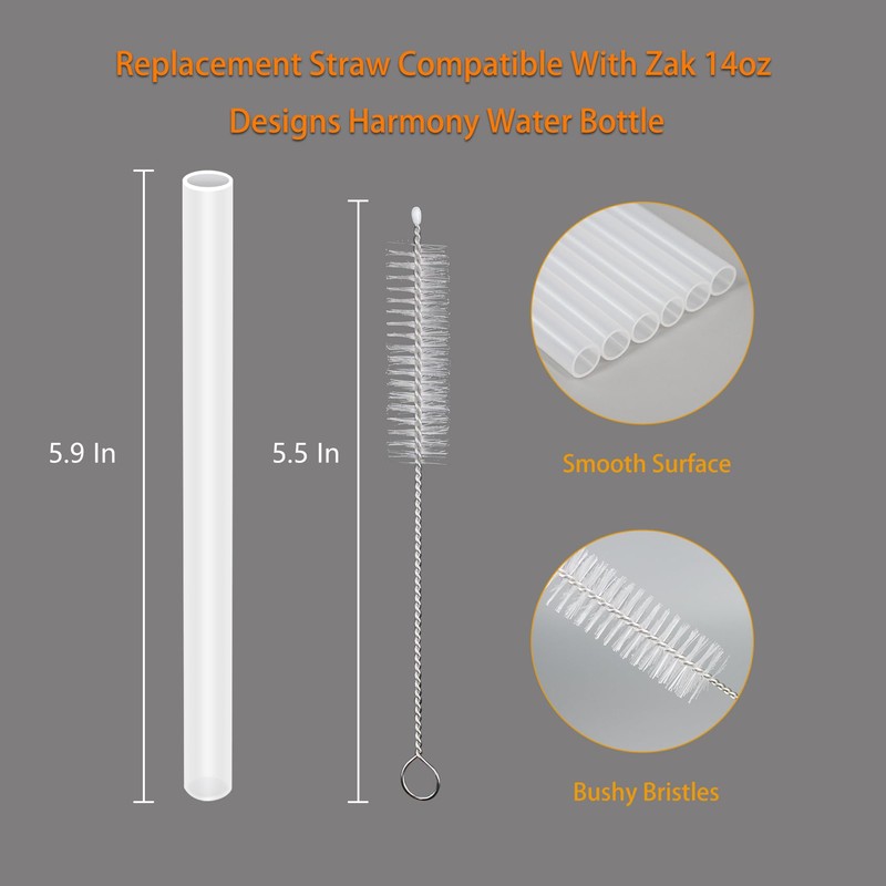 KLOWOAH Replacement Straw Compatible with Zak 14oz Designs Harmony Water