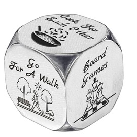 UNICRAFTALE Relaxing Activity Dice 1 Set Stainless Steel Decision Wedding Gifts Funny Date Night Ideas Dice Anniversary Valentines Day Gifts for Men Women Coworker Christmas Birthday Gifts
