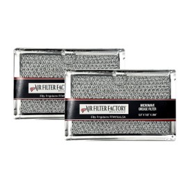 Air Filter Factory Grease Filter FFMV164LSA, FGMV17WNVFA, FFMV1846VSA, LFMV1846VFA Replacement For Frigidaire Microwave Over The Range Kitchen Exhaust Vent 2-Pack
