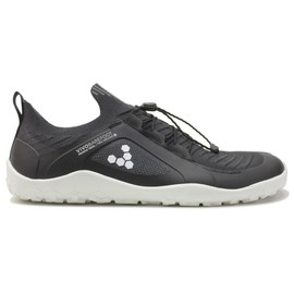 Vivobarefoot Primus Trail Knit FG, Mens Breathable Off-Road Shoe with Barefoot Firm Ground Sole Black