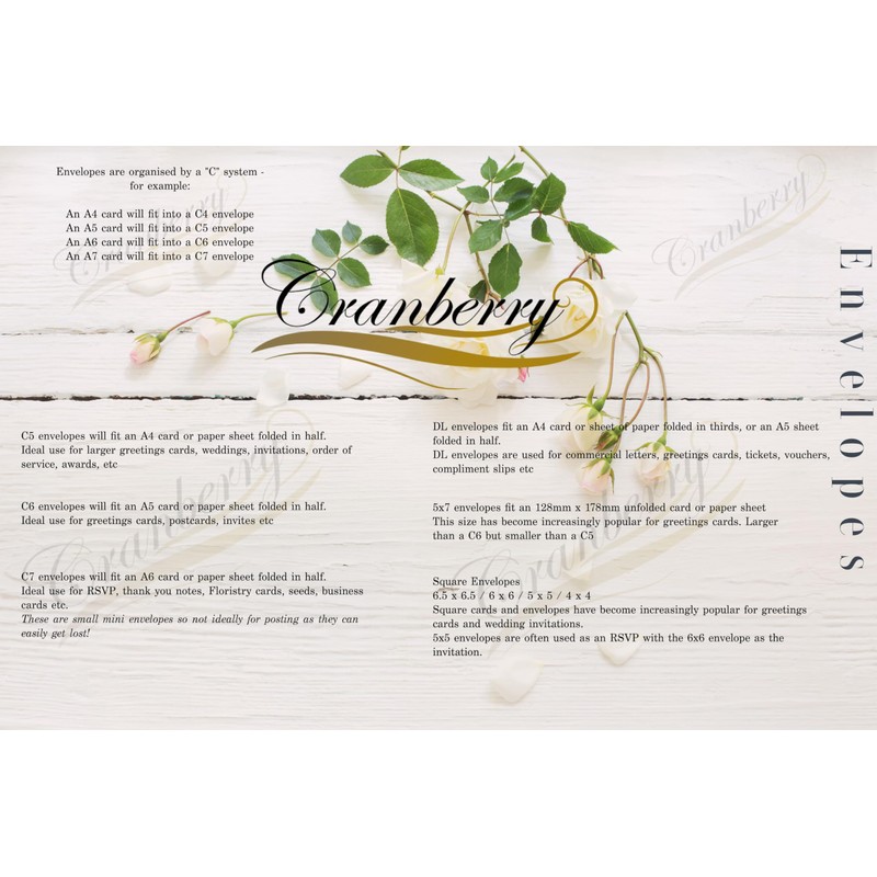 C5 White Envelopes x 50. Gummed 162mm x 229mm. Perfect