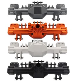 ZLiT 1Pcs Aluminum Alloy Front Rear Axle Housing Set Fit for Losi LMT 4WD Monster Truck 1/8 RC Car Axle Housing Upgrades Part Set (Black)