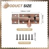 MECCANIXITY Barrel Bolt Latch, 4 Inch Vintage Security Slide Lock
