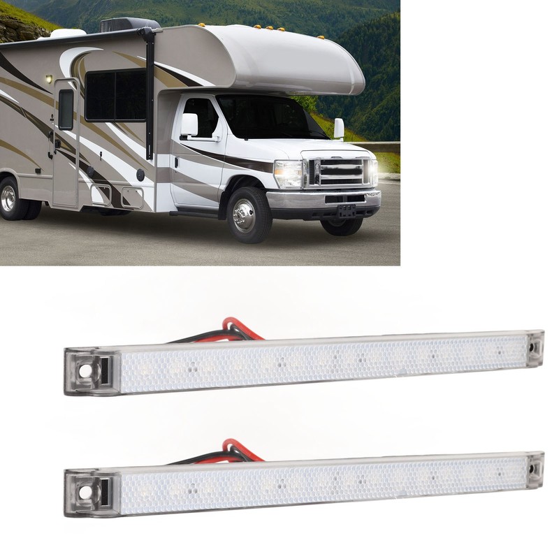 2 Pcs Side Marker Light 12V DC IP65 Waterproof LED