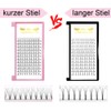 Fan Eyelash Extensions, 6D-C-0.10-9, Short, Ready-Made Volume Eyelashes, 0.07 C