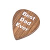 Special Leather and Gift Wooden Guitar Pick (Best Dad Ever)