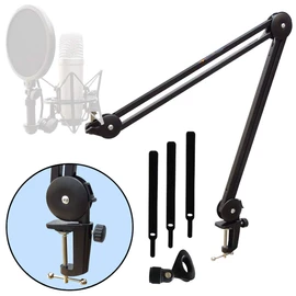 keepdrum MS138 Microphone Arm Tripod Articulated Arm Tripod + keepdrum Microphone Cable XLR 6 m